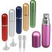 Perfume Atomizer Bottles 6 PCS 6 ML Portable Mini Spray Perfume Bottle with 2 Pcs Funnels and Pipettes for Outdoor Travel Appointment Party