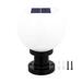 Wall light OSALADI Wall Pillar Lamp Solar Powered Outdoor Waterproof Round LED Lamp Modern Corridor Wall for Garden Landscape (White)