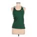 Nike Active Tank Top: Green Print Activewear - Women's Size Medium