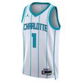 Nike NBA-CHARLOTTE HORNETS-BALL-LAMELO-SWINGMAN JERSEY, weiß, Gr. M