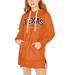 Women's Gameday Couture Texas Orange Longhorns Take a Knee Raglan Hooded Sweatshirt Dress