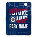 Chad & Jake Winnipeg Jets 30" x 40" Personalized Baby Blanket