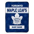 Chad & Jake Toronto Maple Leafs 30" x 40" Personalized Baby Blanket