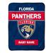 Chad & Jake Florida Panthers 30" x 40" Personalized Baby Blanket