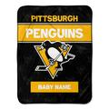 Chad & Jake Pittsburgh Penguins 30" x 40" Personalized Baby Blanket