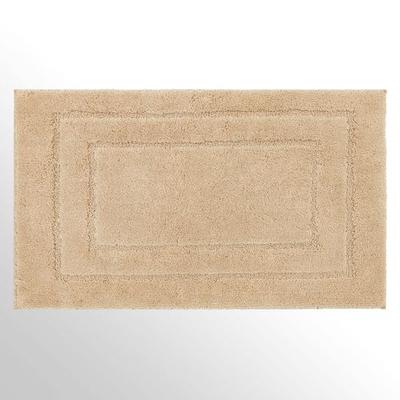 Weston Rectangle Bath Rug Mat, 34 x 20, Flax