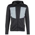CMP - Jacket Fix Hood Melange Grid Tech - Fleecejacke Gr 56 grau/schwarz