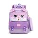 FANDARE Cute School Bags Children's Backpacks Girls Boys Primary School Daypacks Student Colorful Bookbag for 1-6 Grades Child Daughter Son Travel Spring Outing with Pencil Case Purple