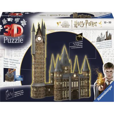 3D-Puzzle RAVENSBURGER "Harry Potter Hogwarts Schloss - Astronomieturm Night Edition" Puzzles bunt Kinder Made in Europe; FSC - schützt Wald weltweit