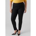 Slim-fit-Jeans VERO MODA CURVE "VMRUDY" Gr. 54, Länge 32, schwarz (black) Damen Jeans Röhrenjeans