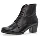 Schnürstiefelette GABOR "Palma" Gr. 38, schwarz Damen Schuhe Reißverschlussstiefeletten mit Innenreißverschluss