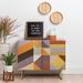 Everly Quinn 2 - Door Accent Cabinet Wood in Brown/Orange/Yellow | 30 H x 35.5 W x 17.5 D in | Wayfair E0D5514602C14EDD90C06D886CCAB911