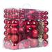 The Holiday Aisle® 119ct Christmas Tree Ball Ornaments Set Assorted Shapes & Sizes | 16 H x 14 W x 7 D in | Wayfair