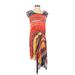 RACHEL Rachel Roy Casual Dress: Orange Graphic Dresses - Women's Size X-Small