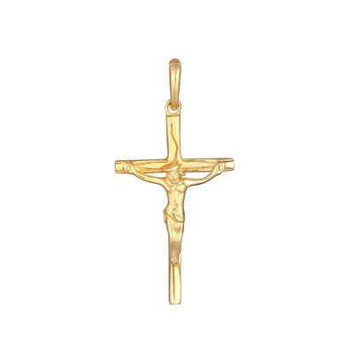 Elli - Kreuz Kruzifix Religion 925 Silber Charms & Kettenanhänger 1 ct Damen