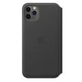 Apple Official iphone 11 Pro Max Leather Folio Case - Black (Open Box)