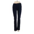 Adriano Goldschmied Jeggings - Mid/Reg Rise Skinny Leg Boyfriend: Blue Bottoms - Women's Size 25 - Dark Wash