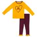 Girls Toddler Colosseum Gold/Maroon Minnesota Golden Gophers Onstage Long Sleeve T-Shirt & Leggings Set