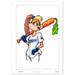 Los Angeles Dodgers 24" x 36" Looney Tunes Limited Edition Fine Art Print