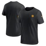 Men's Nike Black Pittsburgh Steelers Sideline Coach Performance T-Shirt