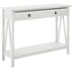 Table console avec 1 tiroir en pin blanc