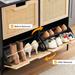 Ail 16 Pair Stackable Shoe Storage Cabinet 3 Layer - 9.4"D x 39.4"W x 34.6"H