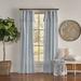 Mercantile Drop Cloth Light Filtering Ring Top Tab Farmhouse Curtain Panel with Valance