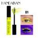 SDJMa Colorful Neon Mascara Fluorescent Waterproof Long-lasting Yellow Smudgeproof Fast Dry Eye Lashes Curling Lengthening Thick Eyelashes Paste Beauty Makeup for Women and Girls