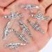 10pcs/set Shiny Diamonds Alloy Nail Charms 3D Metal Nail Art Charms Nail Charm Charms for Nails silver Nail Jewels For Nail Art Decorations Rhinestones Nail Accessories