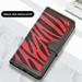 TECH CIRCLE Wallet Phone Case for iPhone 11 Pro - PU Leather Cover Durable Soft Silicone Case with Wrist/Shoulder Strap & Card Holder & Pocket Fold Stand Protective Folio Cute Case Red Zebra Print