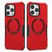 Dteck Magnetic Case for iPhone 12 Pro Max Compatible with MagSafe Shockproof Military Grade Protection Magnetic Rugged Case for iPhone 12 Pro Max Red