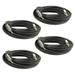 Seismic Audio 4 Pack of 50 Foot 1/4 to 1/4 Speaker Cable -12 Gauge 2 Conductor 50 Black - Q12TW50-4Pack