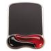 1Pack Kensington Duo Gel Wave Mouse Pad with Wrist Rest 9.37 x 13 Red (62402)