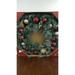 39 PRE LIT DECORATED WREATH SM435WB RED/GOLD