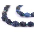 TheBeadChest Faceted Rectangular Lapis Lazuli Beads 7-9mm Afghanistan Blue Gemstone 16 Inch Strand