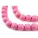 TheBeadChest 12mm Natural Round Wood Beads Wooden Beads Loose Wood Spacer Beads for DIY Jewelry Making 4 Sizes (8mm 10mm 12mm 20mm) - Pink - Neon