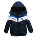 Kiplyki Kids Winter Coats Discount Toddler Baby Boys Girls Winter Stripe Jacket Zipper Hooded Windproof Coat