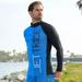 Circuit Rashguard Long Sleeve Shirt | Aqua Blue | UV Protection Swim Shirt (Small)