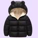 Kiplyki Kid s Fall Sweatshirt Clearance Winter Children s Lamb Velvet Cotton-padded Rabbit Ears Padded Baby Cotton-padded Jacket