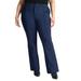 Plus Size Women's The Ultimate Suit Flare Leg Pant by ELOQUII in Maritime Blue (Size 18)