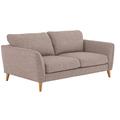 3-Sitzer HOME AFFAIRE "MARSEILLE Sofa 206 cm" Sofas Gr. B/H/T: 206 cm x 88 cm x 90 cm, Struktur fein, beige 3-Sitzer Sofas