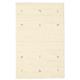 RugVista, Gabbeh Loom Two Lines Rug, Short Pile, 3'3 x 5'2 ft (100 x 160 cm), Rectangle, Gabbeh, Wool, Hallway, Bedroom, Kitchen, Living Room, Off White, Beige,