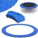 HRTS Replacement Trampoline Safety Pad Mat,6FT 8FT 10FT 12FT 13FT 14FT Trampoline Replacement Spring Pads Cover Enclosure Surround Bundle Safety Guard Padding,Blue,10Ft