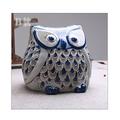 YLYL Money Jar Cute Owl Piggy Bank Hand Painted Ceramic Coin Bank Blue And White Porcelain Money Bank Creative Piggy Bank For Adult Or Kids Saving Bank (Color : Piggy Bank D)