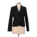 Calvin Klein Blazer Jacket: Short Black Print Jackets & Outerwear - Women's Size 8 Petite