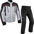 Oxford Metro 2.0 Motorcycle Jacket & Trousers Grey Black Red Kit - UK 45-48" | EU 54 | US 45-48" | XXL - UK 32-34" | EU 48 | US 32-34" | M - Long, UK 45-48" | EU 54 | US 45-48" | XXL