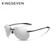 KINGSEVEN-Lunettes de soleil pilote polarisées pour hommes lentille miroir de conduite protection