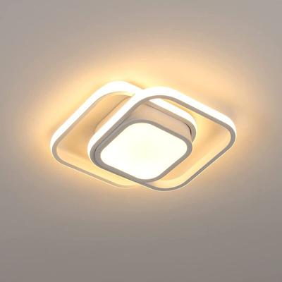 Goeco - led Deckenleuchte 32W Modernes Design Warmweiß 3000K Quadrat Deckenlampe Für Wohnzimmer Image