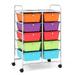 Costway 10-Drawer Storage Cart Utility Rolling Trolley Kitchen Office - See Details