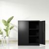 Lockable Metal Storage Cabinet with 2 Doors - Versatile Office and Storage Solution